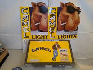 lot 404 image: 3 Joe Camel Advertising Signs