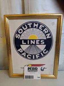 lot 748 image: Southern Lines Pacific Mirror (missing Measurments)