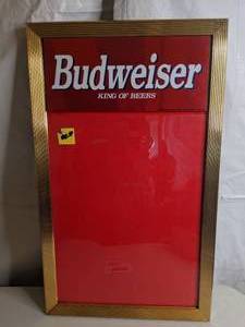 lot 757 image: Budweiser Framed Display Sign
