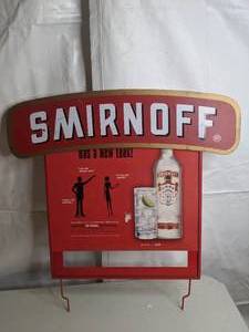 lot 761 image: Smirnoff Advertising Sign