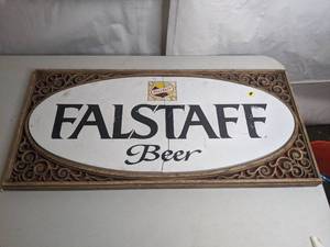 lot 762 image: Falstaff Beer Sign