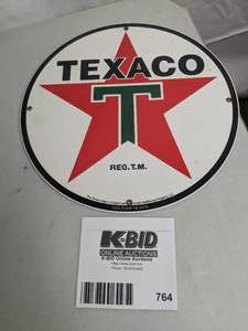 lot 764 image: Gas Pump Heaven Texaco Reproduction Metal Sign