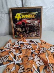 lot 774 image: Monster Truck Framed Print & Racing Penant Banner