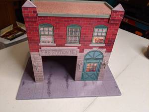 lot 691 image: Hallmark Fire Station Play Set