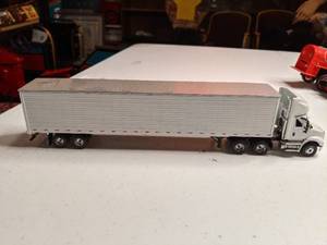 lot 1307 image: Vintage Trucks- Coastal and White Semi Truck and Trailer