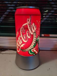 lot 1327 image: Vintage Coca Cola Light up lamp