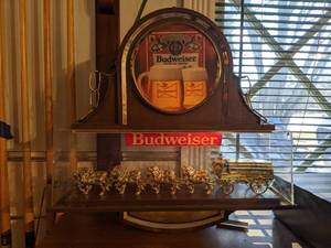 lot 397 image: Budweiser Hanging Wall Clock