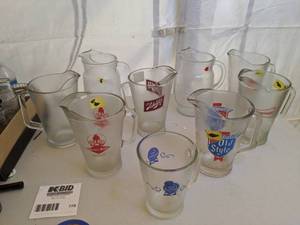 lot 779 image: Nine Beer Pitchers - Some Branded