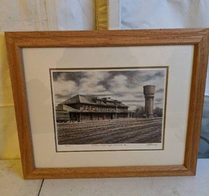 lot 735 image: Brainerd Northern Pacific Depot Signed & Numbered Art Print