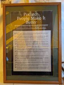 lot 740 image: Potlatch Lumber Mill Values Framed Print
