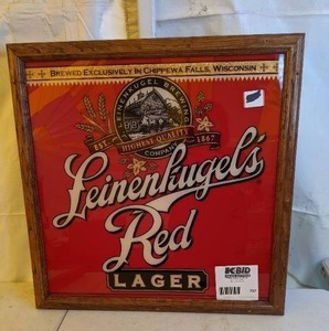 lot 797 image: Leinenkugels Red Lager Framed Wall Hanging