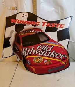 lot 1018 image: Old Milwaukee Winning Taste Racing Sign