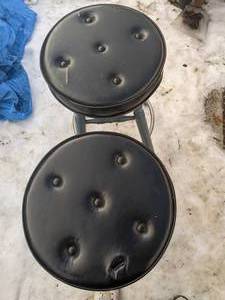 lot 899 image: Pair of Vinyl Stools