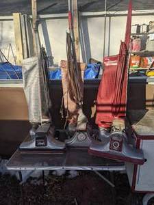 lot 991 image: Three Vintage Kirby Vacuum Cleaners