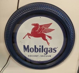 lot 1103 image: Mobilgas Socony Vacuum Wall Hanging