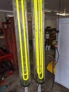lot 25 image: 2 Six Foot Neon Bulbs