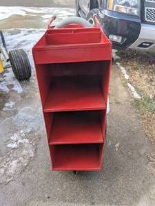 lot 827 image: Vintage Metal Housekeeping Cart