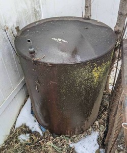 lot 856 image: 50 Gallon Metal Drum