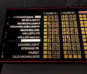 lot 57 image: Budweiser Customizable Lighted Wall Clock Advertising Board