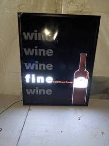 lot 70 image: Fine wine Light up sign