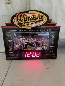 lot 96 image: Windsor Canadian Digital Sports Wall Clock