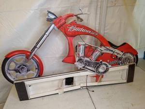 lot 180 image: Budweiser Chopper Display Piece