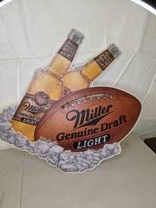 lot 197 image: Michelob Golden Draft Football Sign