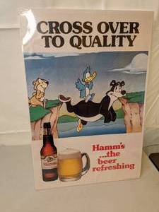 lot 202 image: Hamms Beer Advertising Sign