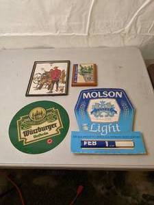lot 221 image: Beer Advertising Molson Light, Wurzburger, Rolling Rock