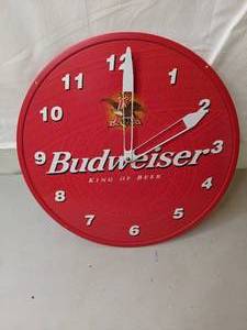 lot 225 image: Budweiser Advertising Clock