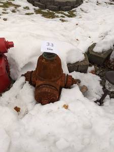 lot 33 image: Vintage Rusty Fire Hydrant