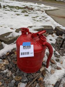 lot 1397 image: Vintage Gas can