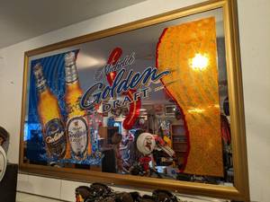 lot 1245 image: Michelob Golden Draft Wall Art