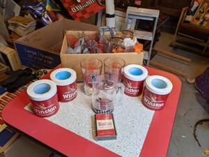 lot 1386 image: Lot of Winston tobacco Swag