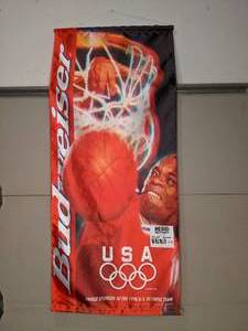 lot 1278 image: Budweiser 1996 Olympics Basketball Team Hanging