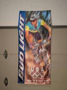 lot 1279 image: 1996 Atlanta Olympics U.S. Cycling Team Bud Light Banner