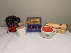 lot 1291 image: Baoding Balls, Old Spice Salem Commemorative, North Woods, Et Cetera