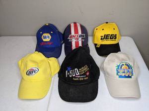 lot 1297 image: Indy Car, Stock Car Advertising Baseball Hats