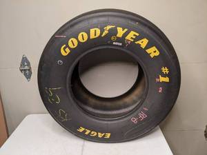 lot 1231 image: Vintage Goodyear Racing Slick From Dale Earnhardt Jrs Car at Daytona