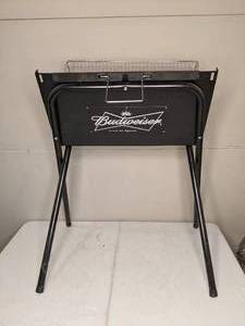 lot 1243 image: New Budweiser Folding BBQ Grill