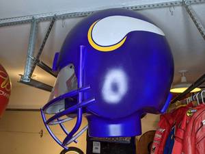 lot 1247 image: Decorative Minnesota Vikings Helmet