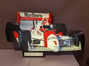 lot 1257 image: Marlboro #1 Indy Car Electric Advertising Wall Sign