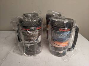 lot 1262 image: Snap-On Tools Pin-Up Girl Coffee Travel Mugs MIB