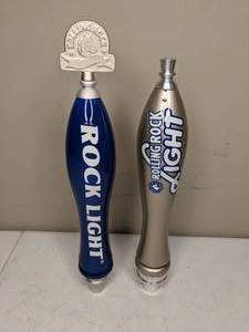 lot 1267 image: New in Box Rock Light and Rolling Rock Light Bar Taps