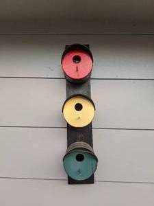 lot 1220 image: Wooden Semafor Birdhouse