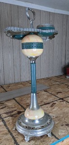 lot 824 image: Art Deco Smoking Stand with Globe