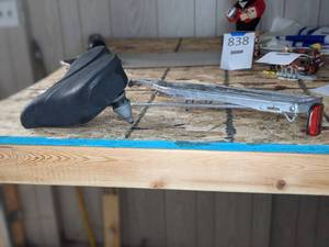 lot 839 image: Schwinn Bicycle Rack and Bicycle seat with springs