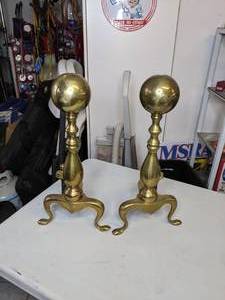 lot 1109 image: Pair of Andirons