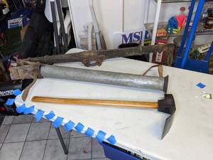 lot 1116 image: A Pick, a Yoke, and a Post Auger
