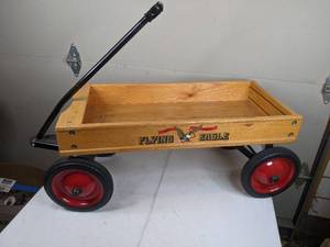 lot 1174 image: Radio Steel & Mfg. Flying Eagle Oak Wagon